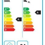 Balise ALT : Étiquette énergétique pour condensateur avec classement A, Efficacité 24 kW, 49dB.