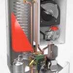 Chaudière Naema 3 Duo Atlantic avec échangeur, pompe à chaleur, et circuit de chauffage performant.